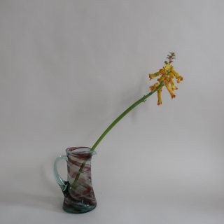 Vintage brown Marble Glass Small Flower Vase/ӥơ ޡ֥ 饹 ե١ /ִ/(A503)
