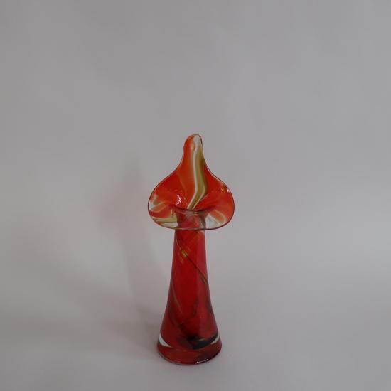Vintage Art Glass Jack in the Pulpit Flower Vase/ビンテージ