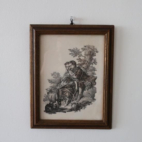Vintage FLECK BROS.NYC. Wall Deco Art/ビンテージ 絵画