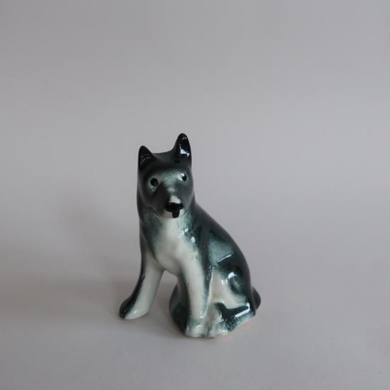 ヴィンテージ犬の置物 vintage ceramic Dog object/ビンテージ 陶器製 犬 オブジェ