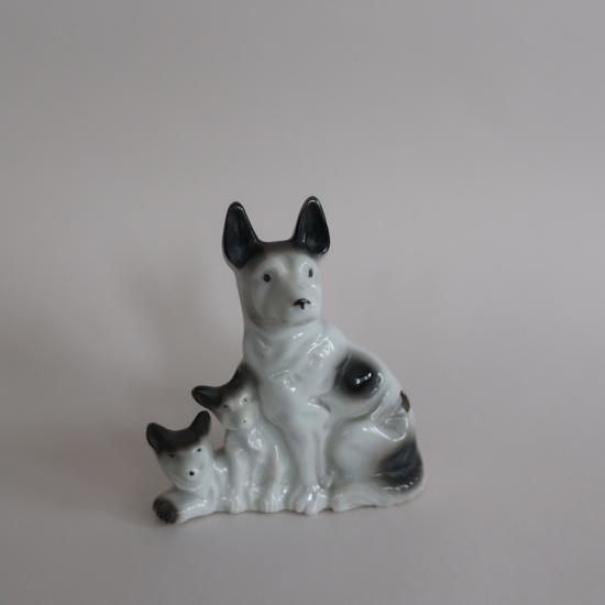 vintage ceramic made in JAPAN Dog object/ビンテージ 陶器製 vintage ceramic made in JAPAN Dog object/ビンテージ 陶器製