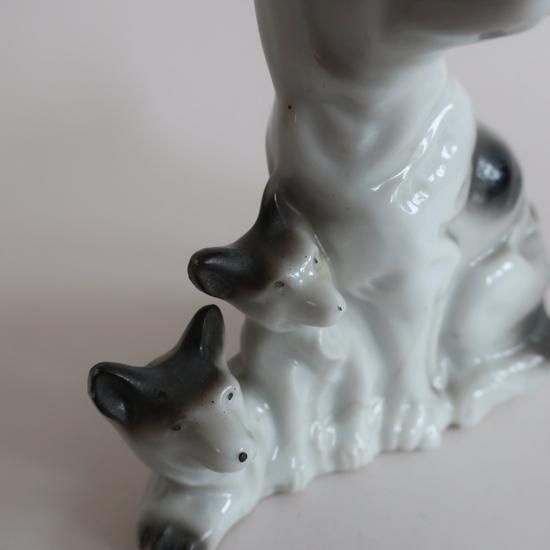 vintage ceramic made in JAPAN Dog object/ビンテージ 陶器製 vintage ceramic made in JAPAN Dog object/ビンテージ 陶器製