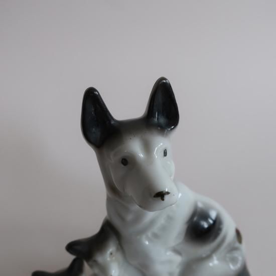 vintage ceramic made in JAPAN Dog object/ビンテージ 陶器製 vintage ceramic made in JAPAN Dog object/ビンテージ 陶器製