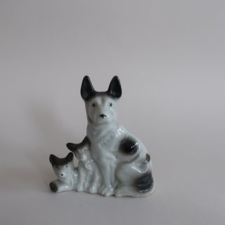 vintage ceramic made in JAPAN Dog object/ビンテージ 陶器製 犬 オブジェ/置物(A554)