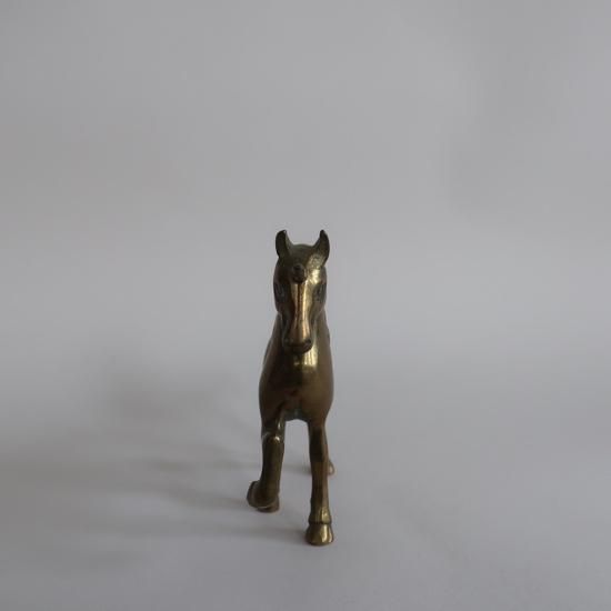 Vintage unicorn motif brass object/ビンテージ 真鍮