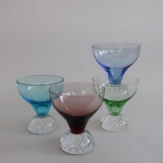 Vintage Bubble Bottomed Glass/ӥơ  Х֥ ܥȥ 饹(A561)