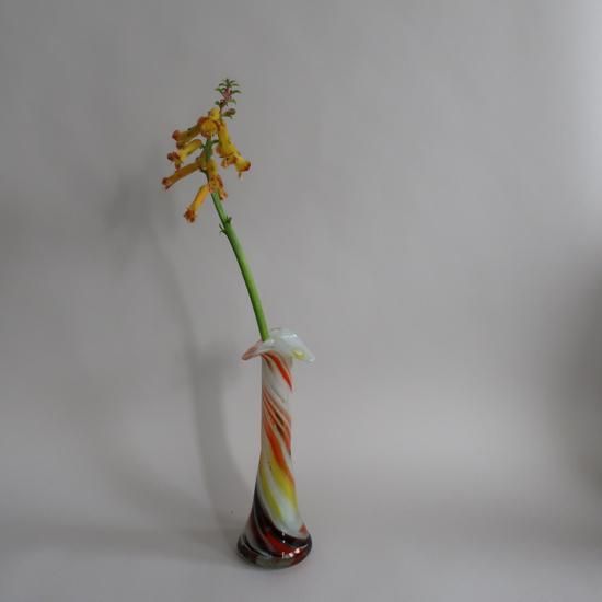 Vintage Marble Glass Flower Vase/ビンテージ マーブル ガラス