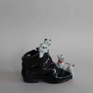 Vintage 1950's Ceramicmade in JAPAN Boots Ash Tray /ビンテージ 陶器 ブーツモチーフ アッシュトレー/小物入れ/オブジェ(A566)