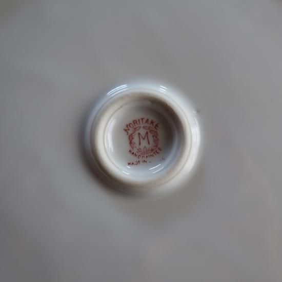 Antique Gold×Orange×Flower Plate/アンティーク オールド