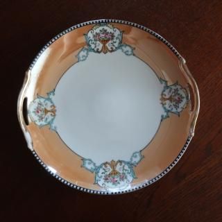 Antique GoldOrangeFlower Plate/ƥ ɥΥ꥿ ץ졼(A585)