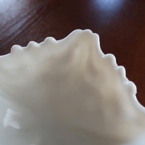 Antique Vallerysthal Portieux Milk glass Compote