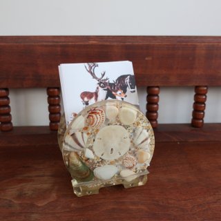 vintage lucite Shell paper napkin holder/ビンテージ ルーサイト製 シェル 紙ナプキン ホルダー(A608)