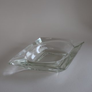 Vintage Glass ash tray/ビンテージ ガラス アッシュトレー/灰皿/ガラストレー(A614)