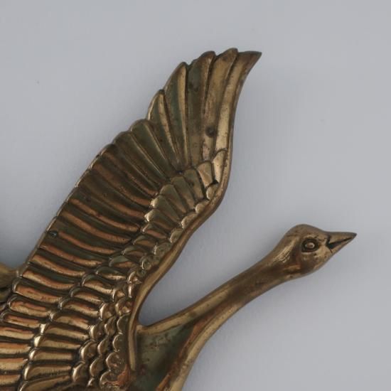 高評価なギフト Wall Brass Birds piece 3 MCM Vintage Deco/ビンテージ 鳥 真鍮 アンティーク雑貨