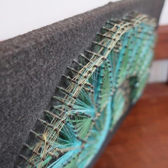 Vintage MCM 70's Peacock String Art wall deco /ビンテージ Vintage MCM 70's Peacock String Art wall deco /ビンテージ