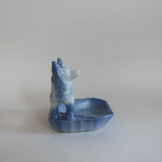Vintage Ceramic Dog Accessory Tray /Ash Tray /ビンテージ