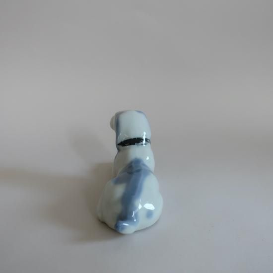 Vintage Ceramic Dog object/ビンテージ 陶器製 犬 オブジェ/置物(A665)