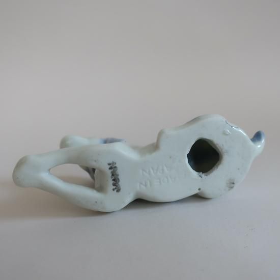 Vintage Ceramic Dog object/ビンテージ 陶器製 犬 オブジェ/置物(A665)