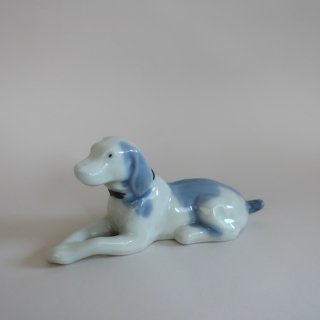 Vintage Ceramic Dog object/ビンテージ 陶器製 犬 オブジェ/置物(A665)