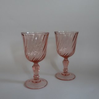 Vintage FRANCE Pink Glass/ӥơ ե ԥ 饹(A667)