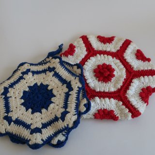 Vintage Knit Pot Mat / Coaster/ӥơ ˥å ߤ (A674)