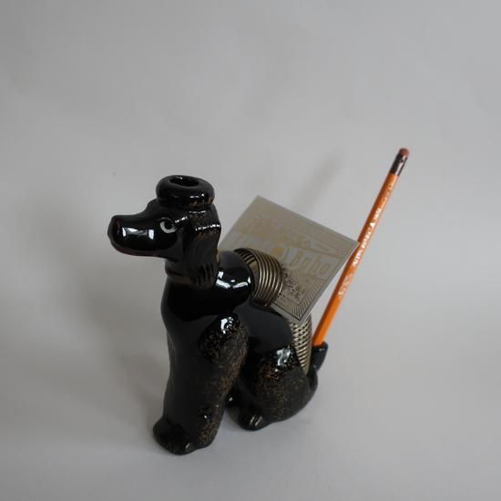 USA Vintage 陶器製プードルの置物 50's poodle USA Vintage 陶器製プードルの置物 50's poodle