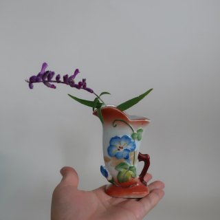 Vintage made in occupied JAPAN Mini Flower vase/ビンテージ 陶器 ミニ フラワーベース /花瓶/一輪挿し/オブジェ(A690)