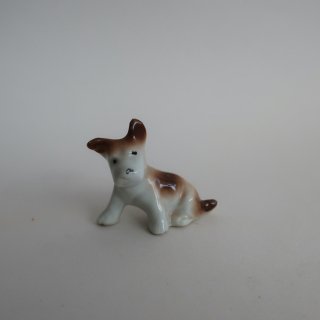 Vintage Ceramic Dog mini object/ビンテージ 陶器製 犬 ミニ オブジェ/置物(A697)