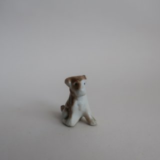 Vintage Ceramic Dog mini object/ビンテージ 陶器製 犬 ミニ オブジェ/置物(A698)