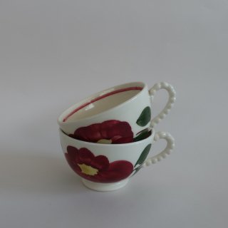 Vintage Red flower Tea cup/ӥơ ƫ  ƥå/å(A703)