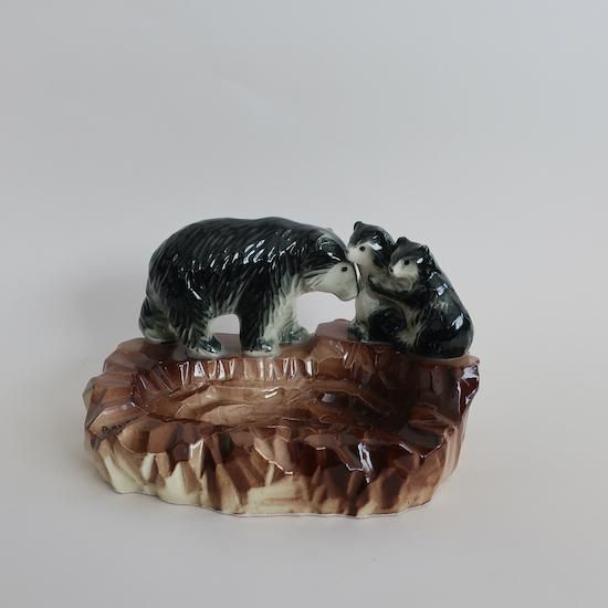 Vintage Ceramic Bear Family Accessory Tray /ビンテージ 陶器 Vintage Ceramic Bear Family Accessory Tray /ビンテージ 陶器