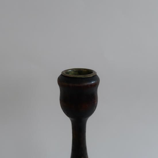 Vintage Wood Candle Holder/ビンテージ 木製 キャンドル