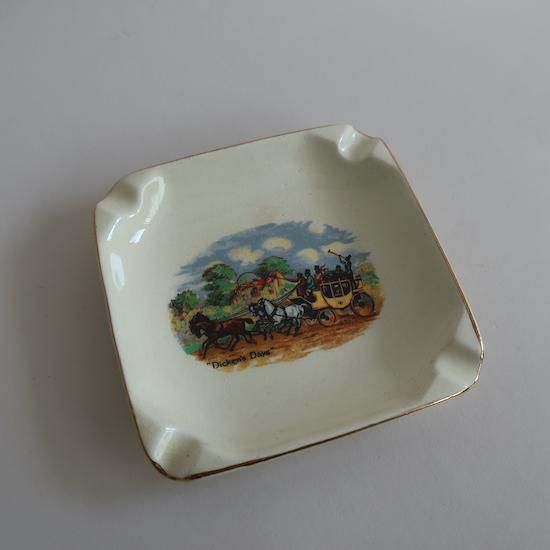 Vintage Ceramic ash tray/ビンテージ 陶器 ENGLAND製 アッシュトレー