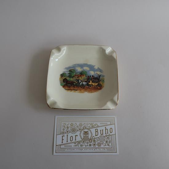 ヴィンテージ灰皿 Vintage Ceramic ash tray/ビンテージ 陶器 ENGLAND製 アッシュ