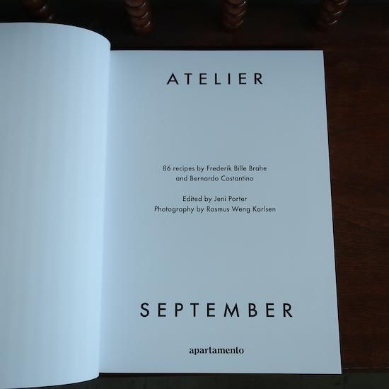 ATELIER SEPTEMBER apartamento 希少本 Apartamento /A PLACE FOR DAYTIME COOKING by Atelier September