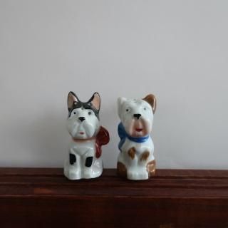 Vintage Dog SaltPepper pair set/ӥơ ƫ  ȡڥåѡ set(A759)