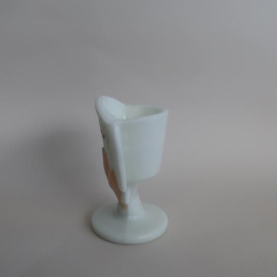 80s ミルクガラス　小物置き　ヴィンテージ　ビンテージ　ハンド　手　オブジェ Vintage Milk Glass Hand Motif stand/ビンテージ ミルクガラス