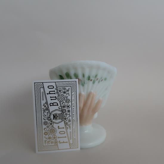 80s ミルクガラス　小物置き　ヴィンテージ　ビンテージ　ハンド　手　オブジェ 80s ミルクガラス 小物置き ヴィンテージ ビンテージ ハンド 手