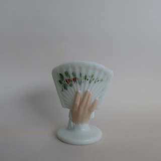 Vintage Milk Glass Hand Motif stand/ӥơ ߥ륯饹 ϥɥ ʪ/֥(A765)