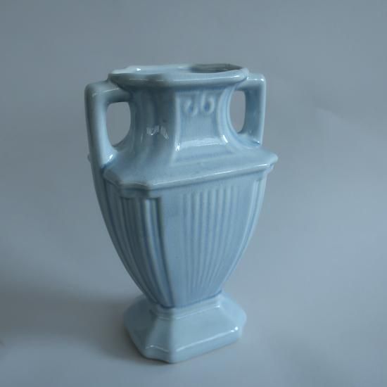 Vintage USA Ceramic Flower Vase/ビンテージ 陶器 ブルー Vintage USA Ceramic Flower Vase/ビンテージ 陶器 ブルー