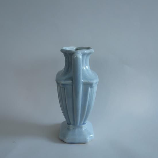 Vintage USA Ceramic Flower Vase/ビンテージ 陶器 ブルー Vintage USA Ceramic Flower Vase/ビンテージ 陶器 ブルー