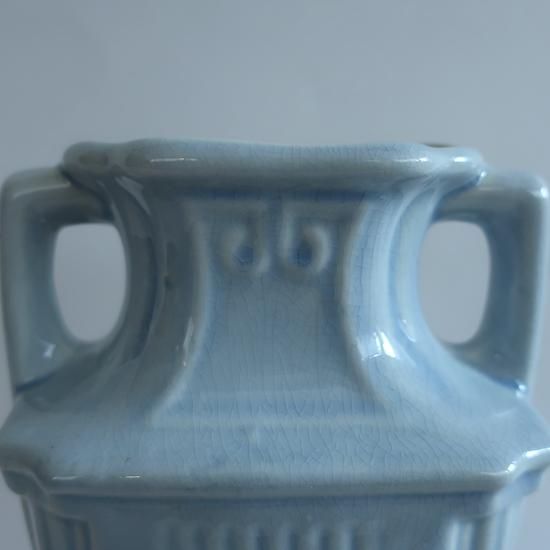 Vintage USA Ceramic Flower Vase/ビンテージ 陶器 ブルー Vintage USA Ceramic Flower Vase/ビンテージ 陶器 ブルー