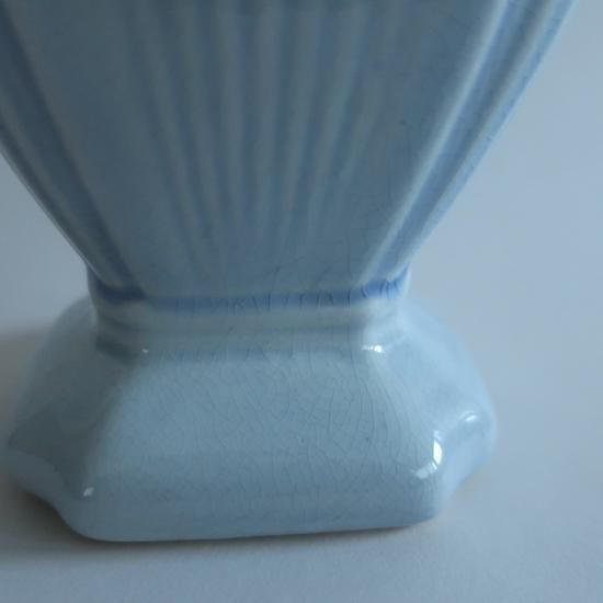 Vintage USA Ceramic Flower Vase/ビンテージ 陶器 ブルー Vintage USA Ceramic Flower Vase/ビンテージ 陶器 ブルー