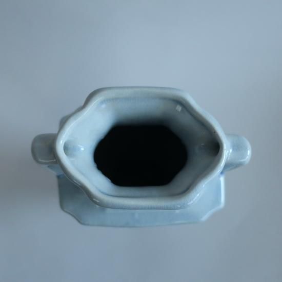 Vintage USA Ceramic Flower Vase/ビンテージ 陶器 ブルー Vintage USA Ceramic Flower Vase/ビンテージ 陶器 ブルー