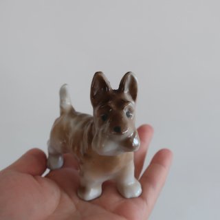 Vintage Ceramic Dog object/ビンテージ 陶器製 犬 オブジェ/置物(A777)