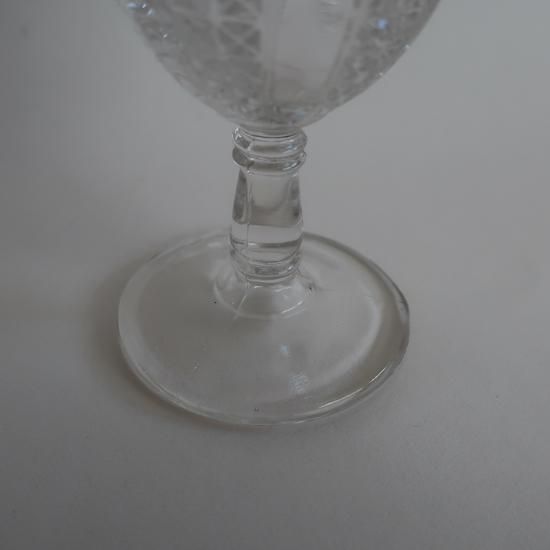 Vintage clear mini glass/ビンテージ クリア ミニ グラス(A786)
