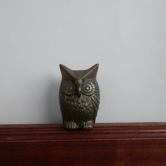 Vintage Owl motif brass object/ビンテージ 真鍮 フクロウ Vintage Owl motif brass object/ビンテージ 真鍮 フクロウ