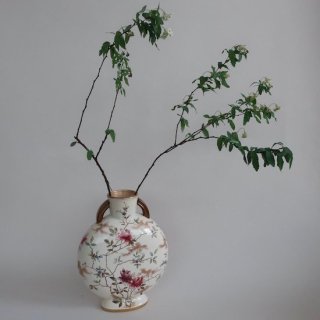Antique Royal Adderley moon pillow vase /アンティーク England製 フラワーベース /花器/花瓶(A804)