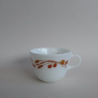 Vintage pyrex harvest home cup/ビンテージ パイレックス ミルクガラス ティーカップ(A807)