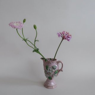 Vintage ceramic pink rose flower vase/ӥơ SONSCO ƫ ԥ  ե١/(A832)